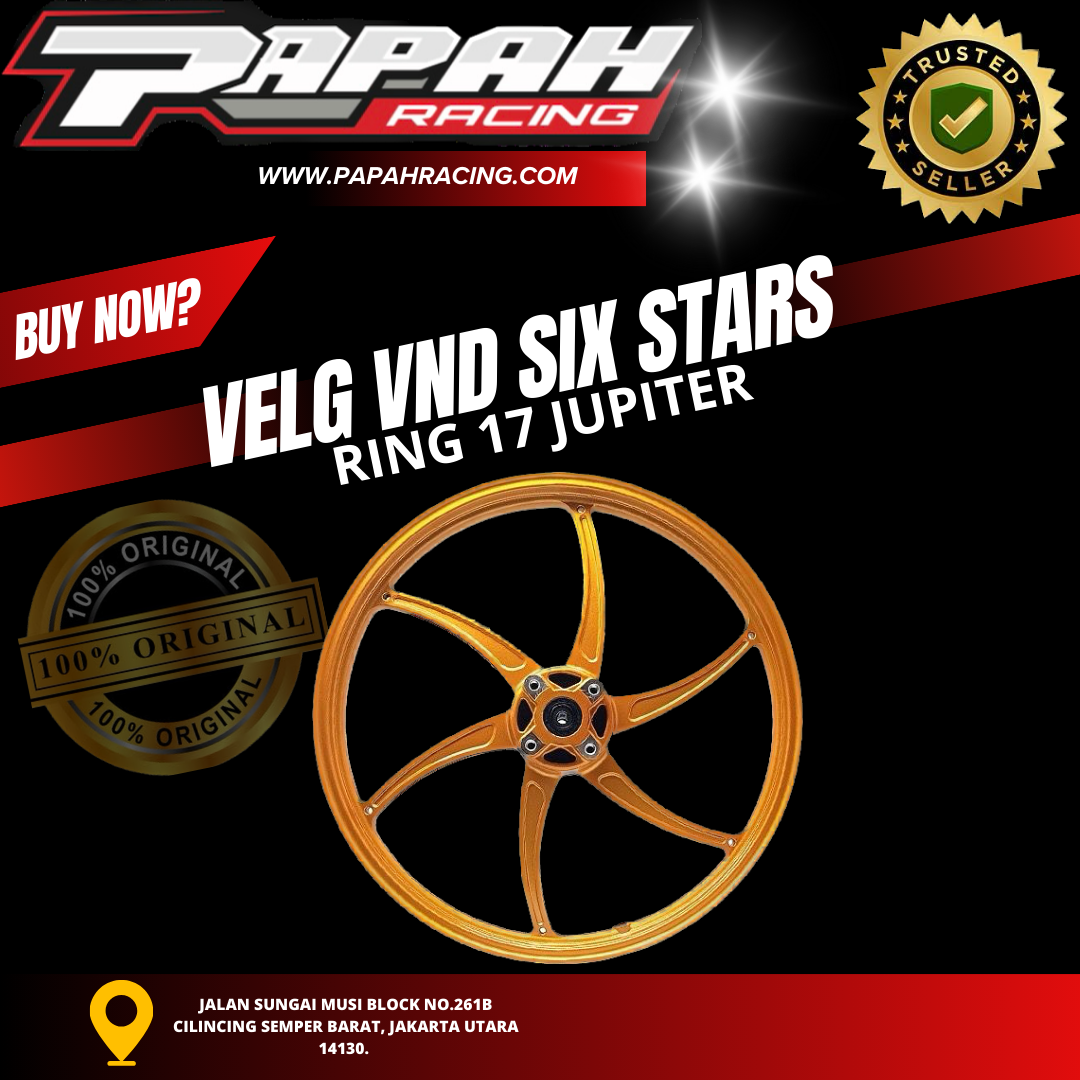 VELG VND SIX STARS RING 17 JUPITER